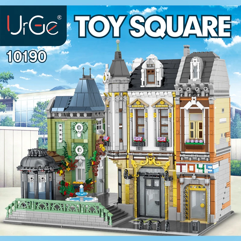 

MOC City Street View Series The Toy Square Model Kit Building Blocks Fit Creator Expert Bricks Educational Kids Toys DIY Gifts