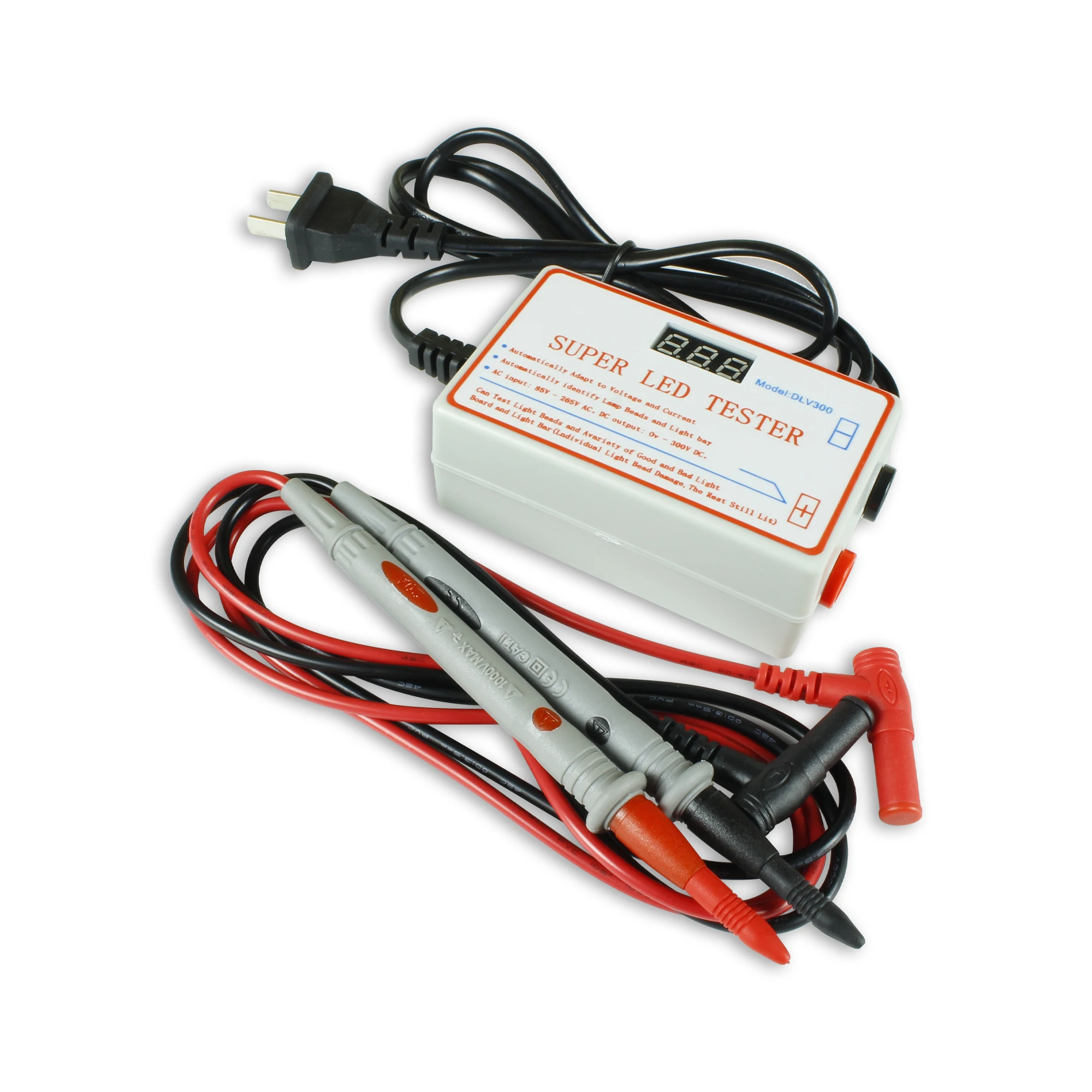 LED Tester Digital TV computadora Backlight Tester Strip Lamp Bead Herramienta de reparaci/ón con pin chapado en oro y cable de alimentaci/ón 0-300 V Voltaje adaptable.