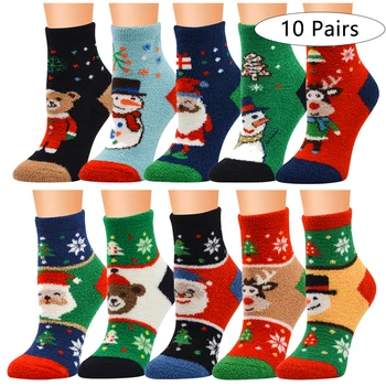 

Hot sale! women lovely cartoon socks spring autumn-winter funny christmas cotton sock ladies and woman's animal socks 10pairs