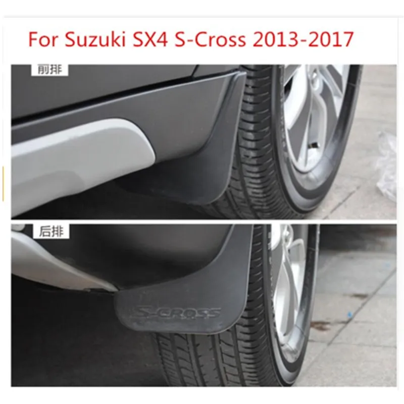 Бесплатная доставка для Suzuki SX4 S Cross 2013 2017 брызговики брызговики|Хромирование| |