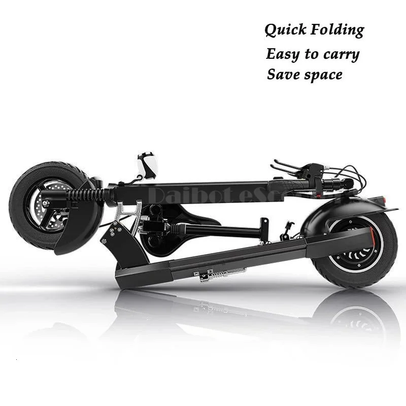 10 inch tires 48V electric scooter folding bike city two adult damping lithium battery car anti-theft device side seat belt (2)