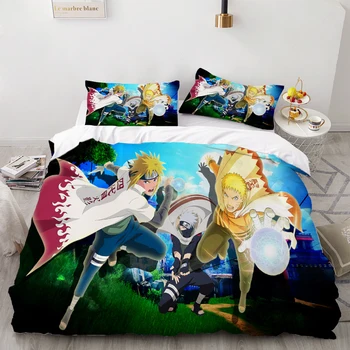 

Anime 3 Piece Duvet Cover Bedspread Single Double Bed Set Bedding Room Decor 2020 Cartoon Bedding Kids Girls