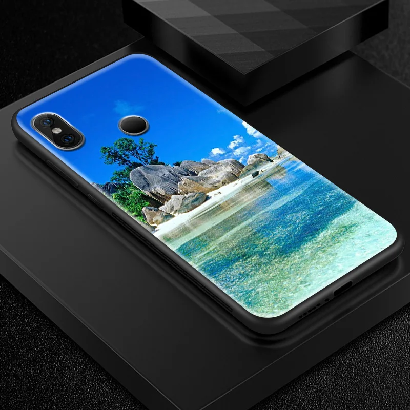 Чехол из закаленного стекла для Xiaomi A1 A2 Lite 5X 6X сумка для Redmi 4X 5Plus 5A 6 6A 7 Go S2 Y3 для Redmi Note 6 7 премьер-профессионал TPU Shell - Цвет: H114