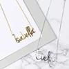 Fashion Personalized Carrie Style Name Pendant Necklace For Women Gold Custom Any Name Chain Choker Stainless Steel Jewelry Gift ► Photo 2/6