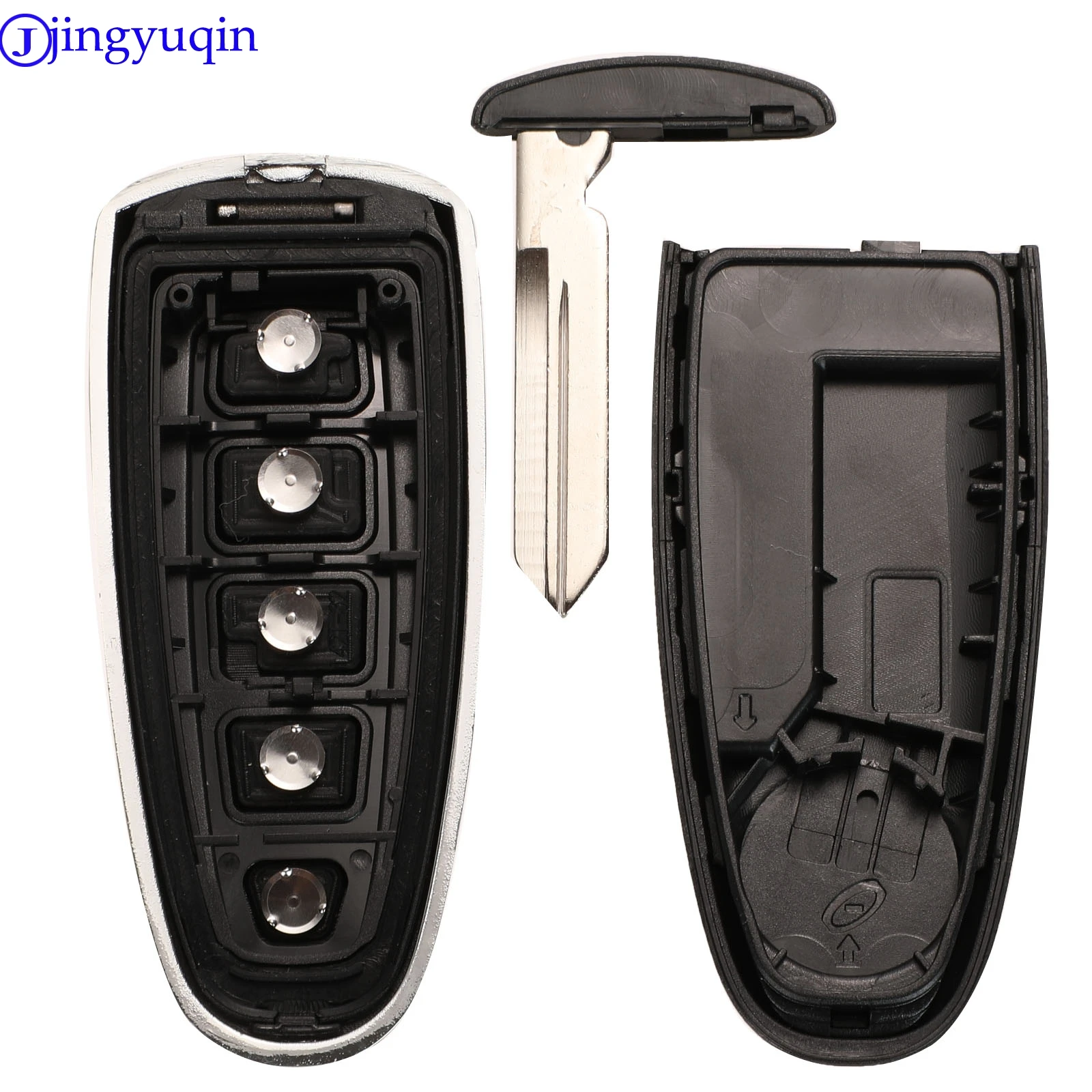 Jingyuqin 5 кнопок дистанционного ключа автомобиля чехол Fob для Ford Explorer Edge Escape Flex aurus 2011