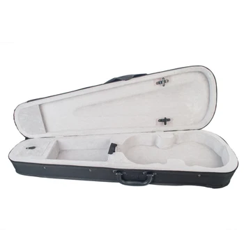 

Violin Case Professional Triangular Shape Violin Hard Case -Silver Inside Violin Parts New