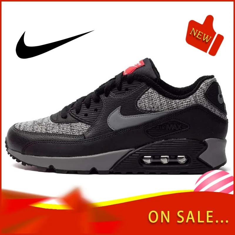 Цена Оригинальные подлинные мужские кроссовки для бега NIKE AIR MAX 90, классические дышащие кроссовки, удобные новые 537384 065