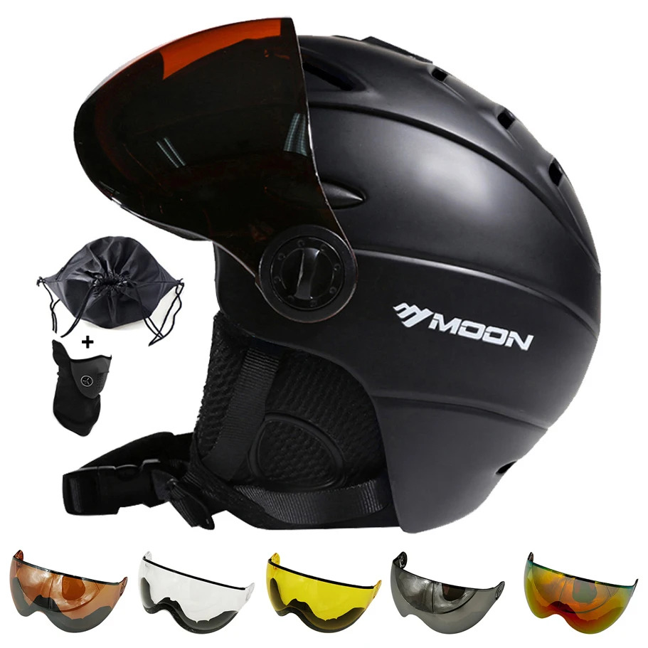Helmet Snow-Skateboard MOON Goggles Glasse-Visor Sports Winter Outdoor Skiing with Men