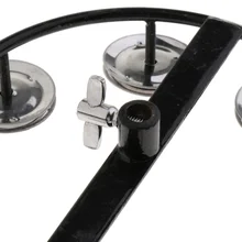 4 пары стальных колокольчиков Hi Hat бубен ударный инструмент