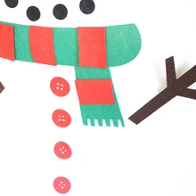 Рождество DIY Войлок снеговик украшения для детей рождественские подарки настенные украшения