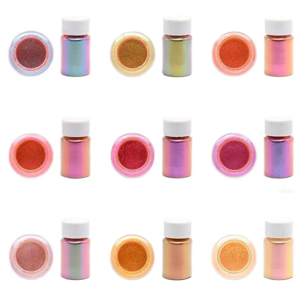 1 Jar-10G Chameleon Nail Aurora Powder Unicorn Mermaid Dust Sparkly Chrome Pigment 70 Colori Coloretto 2023 New Nail Dust # #70S