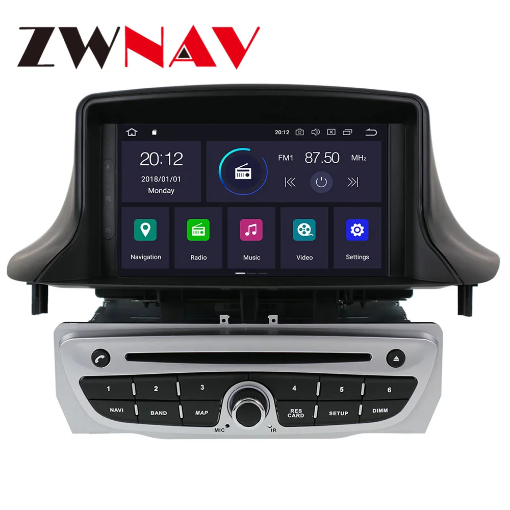 Android 10 DSP GPS навигация автомобильный радиоплеер для Renault Megane 3 Fluence 2009 +