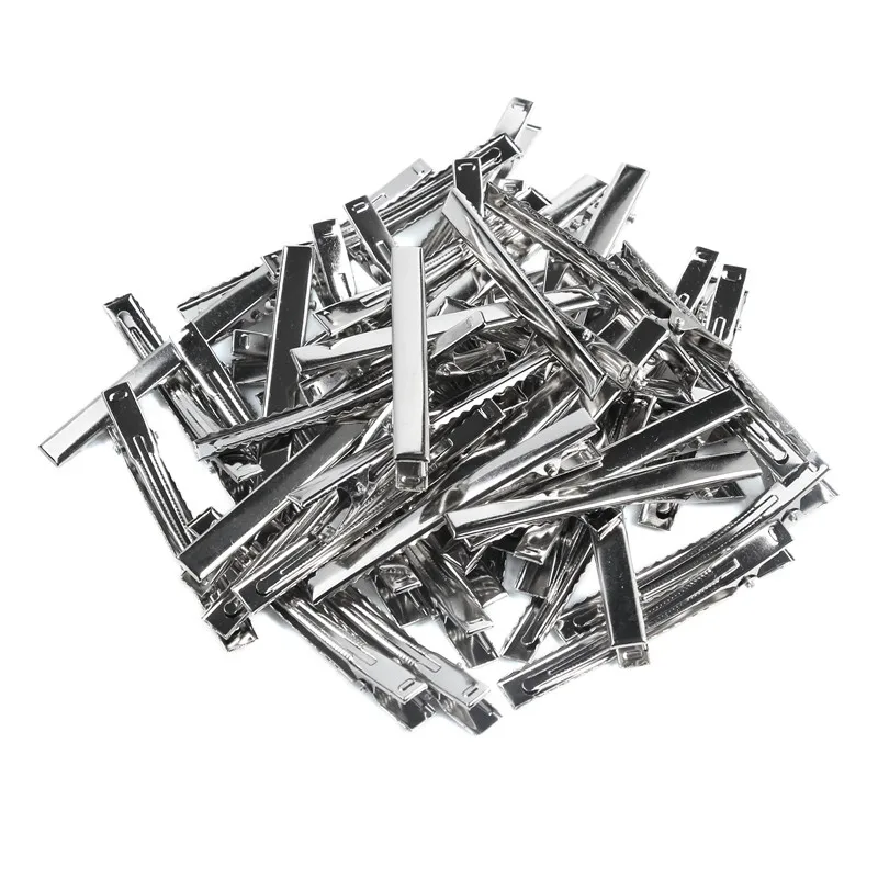 

50Pcs 30mm-75mm Multifunction Metal Crocodile Clips Cable Lead Testing Metal Alligator Clips Clamps Hair Clips