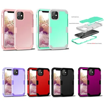 

100pcs/lot For iPhone 11 Pro Max Rugger Aromor Shockproof Hard Case For iPhone XS Max XR 8 7 6S Plus
