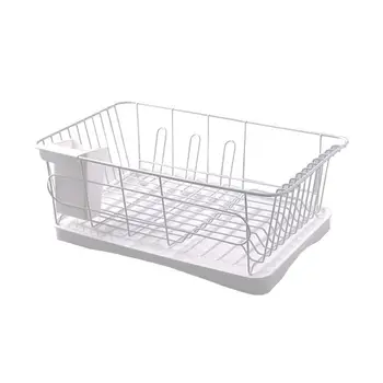 

1 Pc Bowls Plates Chopsticks Drain Rack Iron Art Kitchen Storage Rack Cutlery Utensil Organizer Flatware Caddy For Home Kitchen