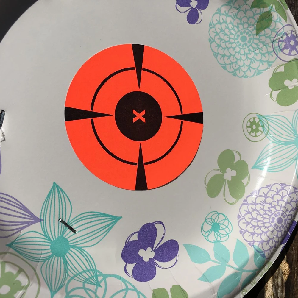 125Pcs/Roll Black Red 7.5 cm Splatter Target Shooting Exercises Stickers Set Paper Professional Monden New Dropshipping D1