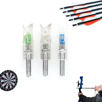 

Arrow Nock Tail Light Hunting Arrow Bowstring Dress Up Props Shooting 3pcs 7.62mm Arrow Nock Archery Field Training Bow