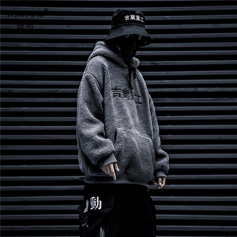 

WHOHOLL Man Women Unisesx Hoodies 2020 Winter Think Berber Fleece Keep Warm Loose Sweatshirt Male Hoody Pollover