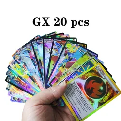 Carte Flash Pokémon anglaise GX, 20 pièces, sans répétition, jeu pour enfants 