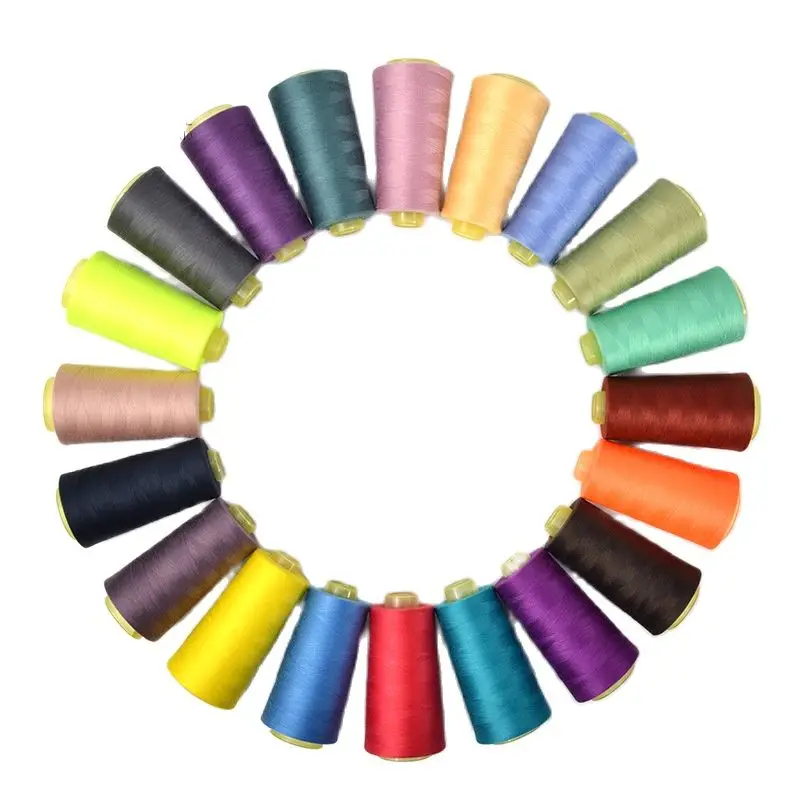 3000 Yard Polyester Sewing Thread Spools Cyan Blue Gray Red Quilting 40S/2 High-speed sewing thread is not easy to break | Дом и сад