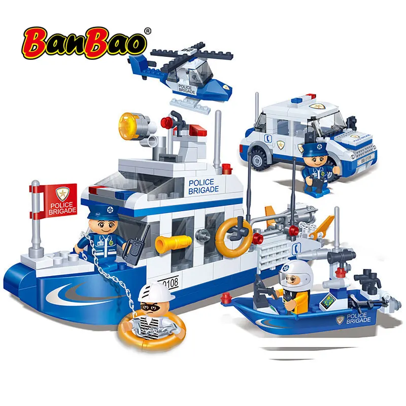 Игрушечные строительные блоки BanBao 8342 для детей друзей водяного патруля