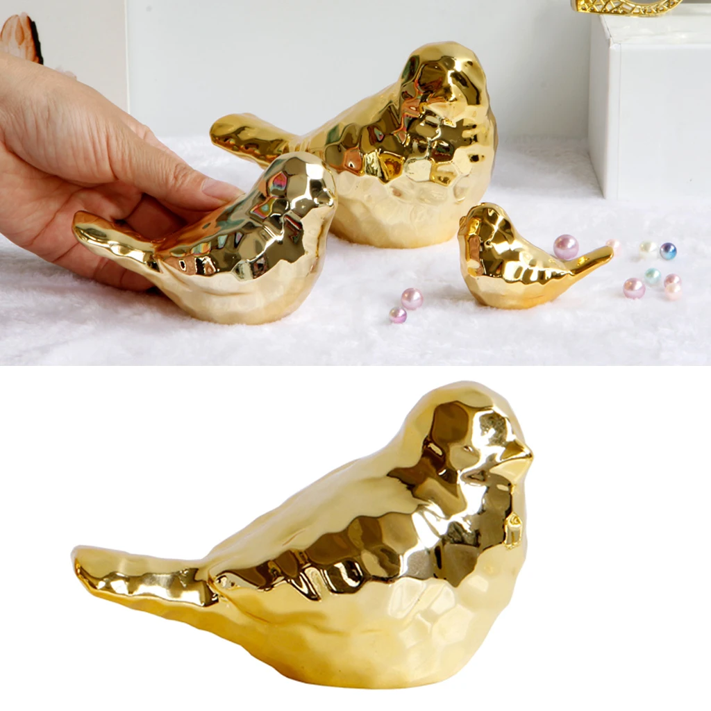 Small Ceramic Bird Decoration, Nordic Style Bird Desktop Decoration, Suitable for Living Room, Bedroom, Study, Cafe, Office