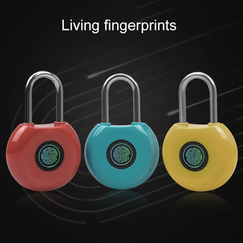 Fashion-Fingerprint Padlock Anti-Theft Lock Luggage Bag Padlock Smart Lock