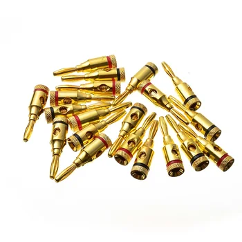 

20PCS 5mm Nakamichi Speaker Banana Plug Copper&Plastic Cable Plugs Cables Adapters For Musical Audio Speakers