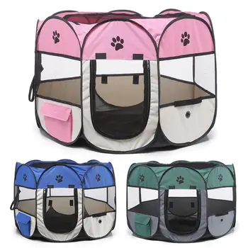 

Waterproof oxford cloth Pet Playpen Portable Puppy Playpen Toys Storage Bag Foldable Removable Dog Top Sunshade Cover #4O
