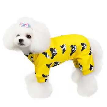 

Pet Dogs Cats Home Clothes Pajamas For Puppy Clothes For Dogs Cotton Clothing For Small Fat Dogs Pugs Products Schauzer