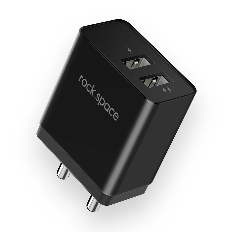 ROCK Dual ports USB зарядное устройство EU 1USB 2USB порты зарядное устройство для мобильного телефона для iPhone 11 Pro Max samsung Xiaomi зарядное устройство адаптер для путешествий