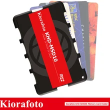 Kiorafoto аксессуары для камеры держатель для карт памяти SD/MSD/Micro SD/TF протектор для Canon 1300d/Nikon D5300/sony A6000 легкий