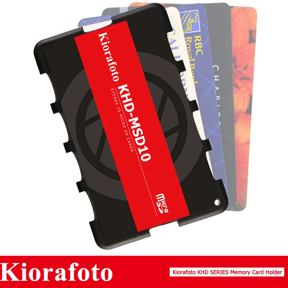 

Kora KHD-MSD10 Credit Card Size Lightweight Portable Memory Card Case Holder Protector With Writable Label For 10 Micro SD Cards