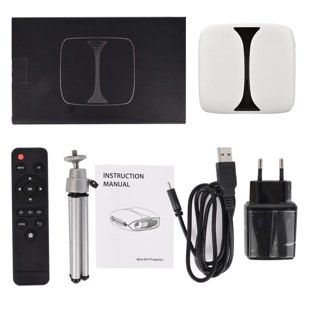 RD606 Mini DLP HD проектор 180 ANSI люмен портативный карманный домашний 1080P умный wifi Android 7 1