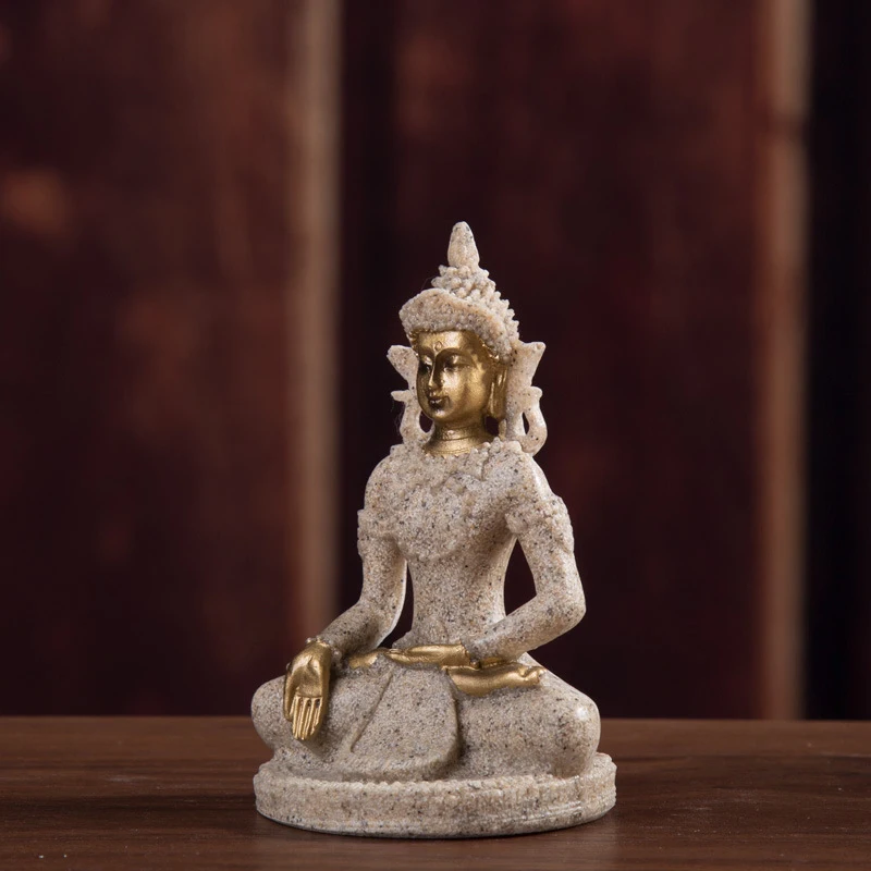 Fengshui уникальная фигурка Будды тайская скульптура буддистская статуя из смолы