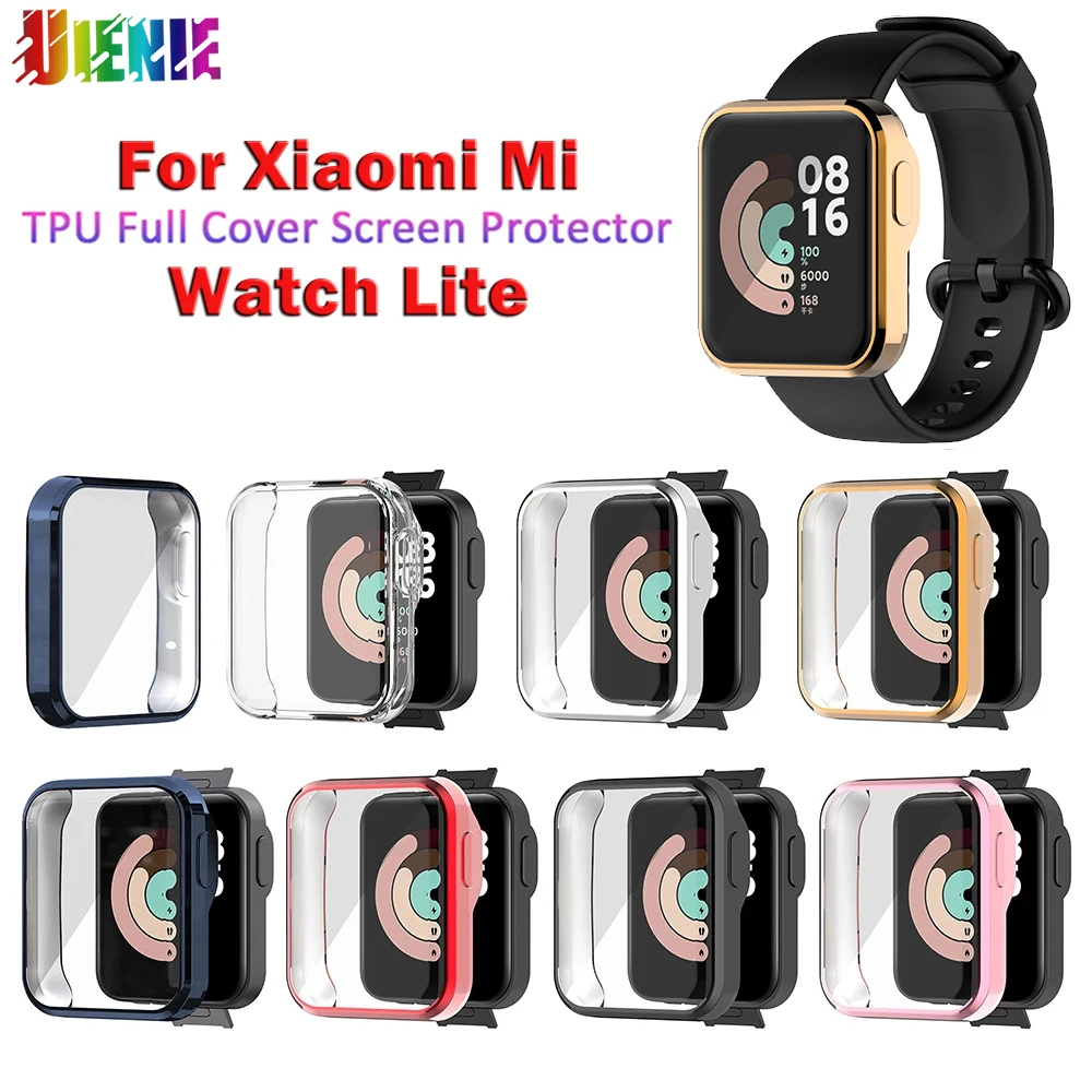 

New Waterproof Screen Protector For Mi Watch Lite/Redmi Electroplated TPU All-inclusive Protective Case For Mi Watch Lite