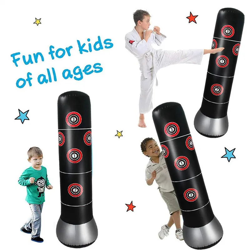 

Vertical Type Inflatable Boxing Column Adult Fitness Relaxation Inflatable Sandbags Thick Children Exercise Tumbler Currently Av