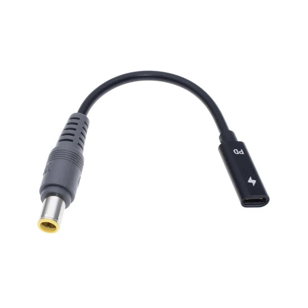 Usb type C женский PD зарядный кабель шнур для lenovo Thinkpad X61S R61 T410 T420S T400 T430 SL400 E425 зарядное устройство для ноутбука адаптация