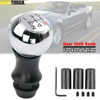 

5 Speed Gear Shift Knob Stick Shifter Lever Pen Black For Ford Focus Mondeo MK3 S-MAX C-MAX Mustang Galaxy Fiesta MK6 Transit