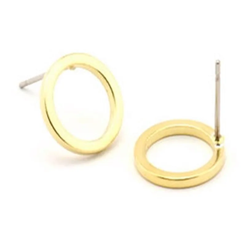 

12pc.. Raw Brass Circle Earring- (Nickel Free and Lead Free) N442.N438.N437.