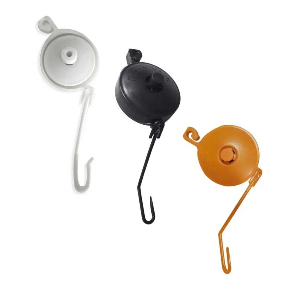 10pcs Smart Retractable Plant Yoyo with Stopper Hydroponics Grow Support Hanger Hydroponic for Home Garden Plants Grow Drop ship