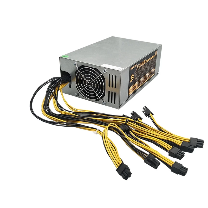 PSU для Bitmain Dragon Storm ASIIC BTB 10*6P мощность одного канала питания A4 A6 S7 S9 E9 L3 L3+ D3 R4 источник питания LX1800W