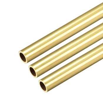 

uxcell Brass Round Tube 300mm Length 1mm Wall Thickness Seamless Straight Pipe Tubing 8.5mm OD 3Pcs