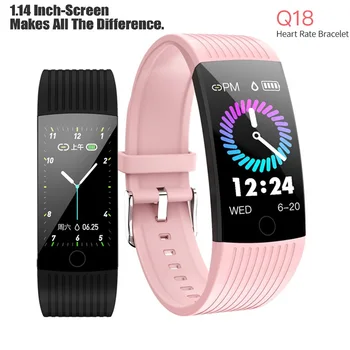 

2020 Smart Band 1.14inch Super Big Color Screen Smartband Pressure Heart Rate Monitor IP68 Waterproof Bracelets for Women Men