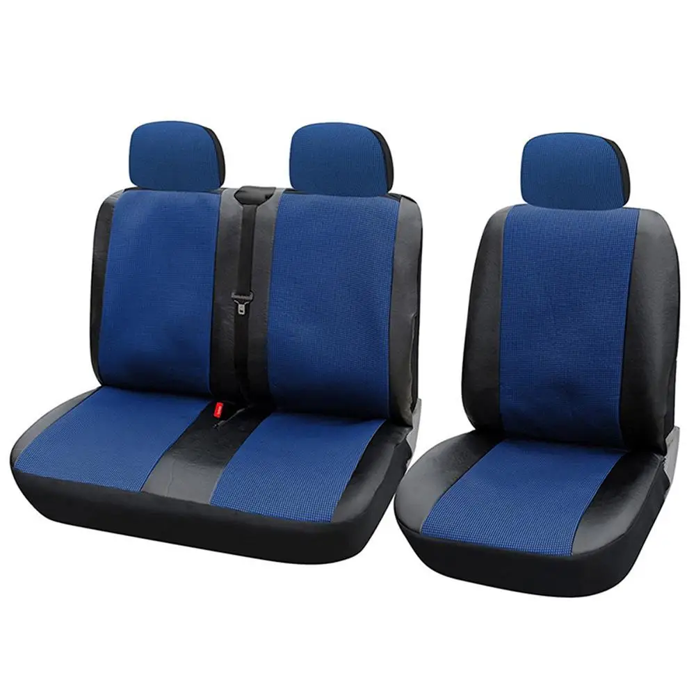 

Van Seat Cover 1+2 Car Seat Cover for Transporter Van Seat Universal auto cover Artificial Leather Truck Interior Accessories
