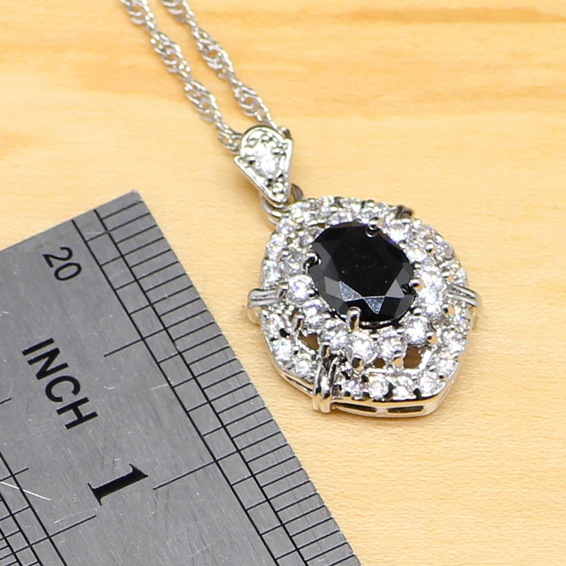 Комплект из колье серёг и кольца серебра 925 пробы|jewelry set 925|zircon jewelry setjewelry sets |