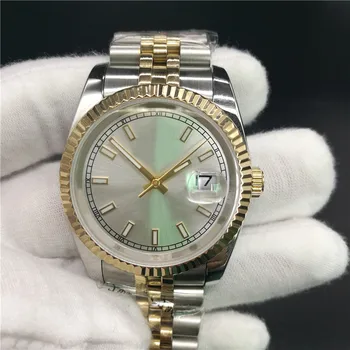 

luxury watch men AAA 36mm automatic mechanical No battery sweeping DateJUST stainless steel watches 2813 rolexable 136