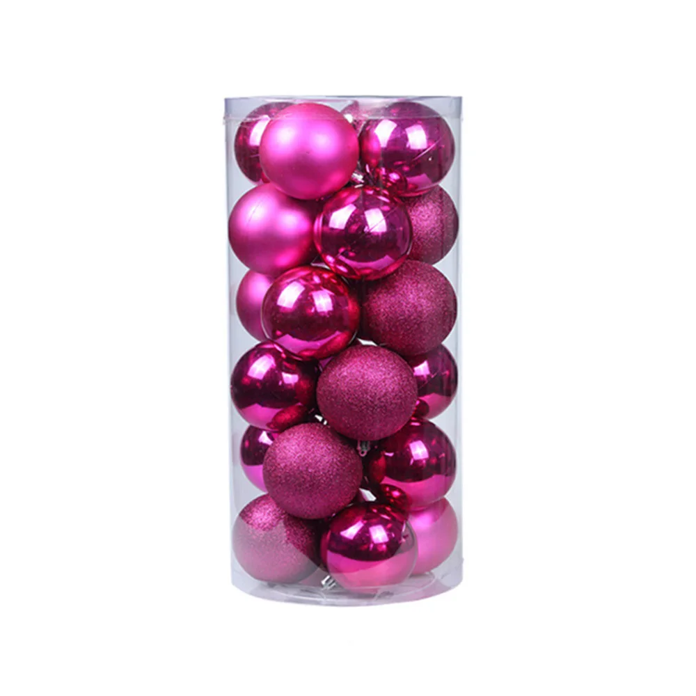 

24pcs Christmas Tree Ball 6cm Bauble Hanging Home Party Ornament Decor Xmas Tree Ball Red/Green/Silver/Blue/Green/Yellow