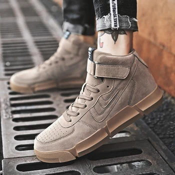 

2019 Men Casual Boots Men's Winter Warm Snow Boots Fur Plush High Top Ankle Boots Sneakers Work Shoes Men Botas krasovki 39-44