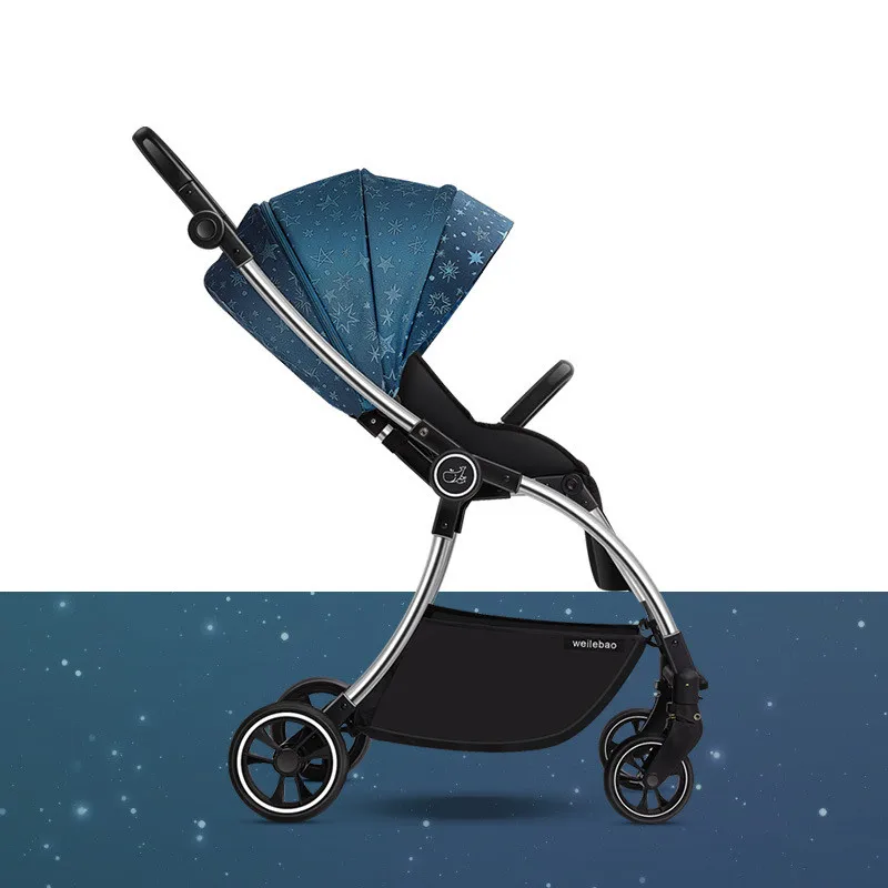 

Adjustable Lightweight Luxury Baby Stroller 3 in 1 Portable High Landscape Reversible Stroller Hot Mom Pink Stroller Travel Pram